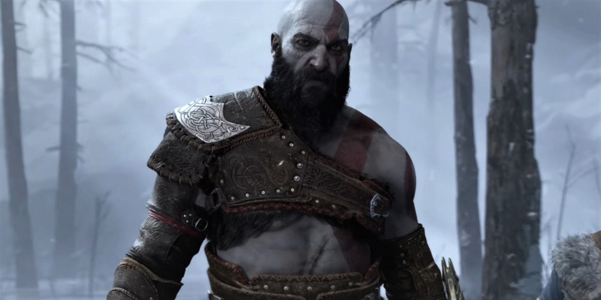 Screenshot Of Kratos from God of War 2018.