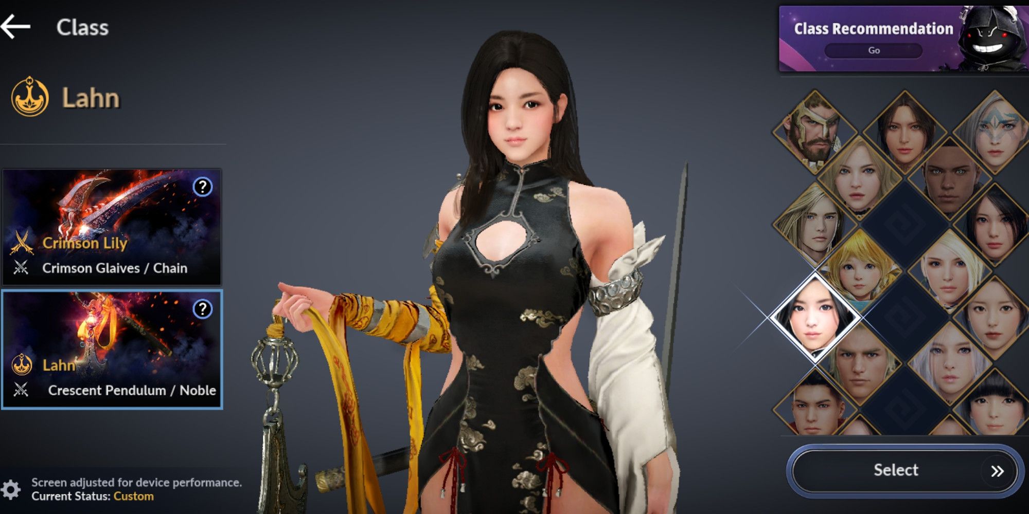 Lahn Crimson Lily class selection Black Desert Mobile