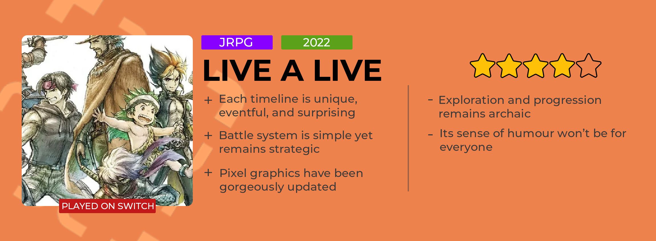 Live a Live review card