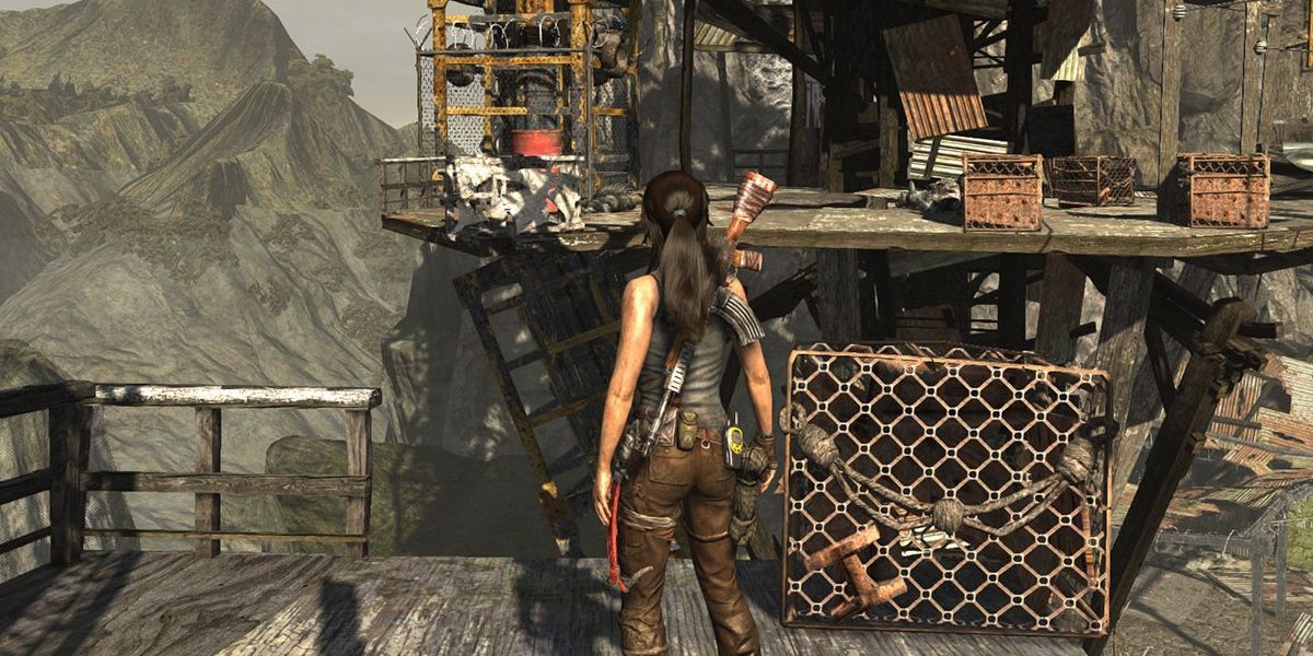 Lara standing in frame