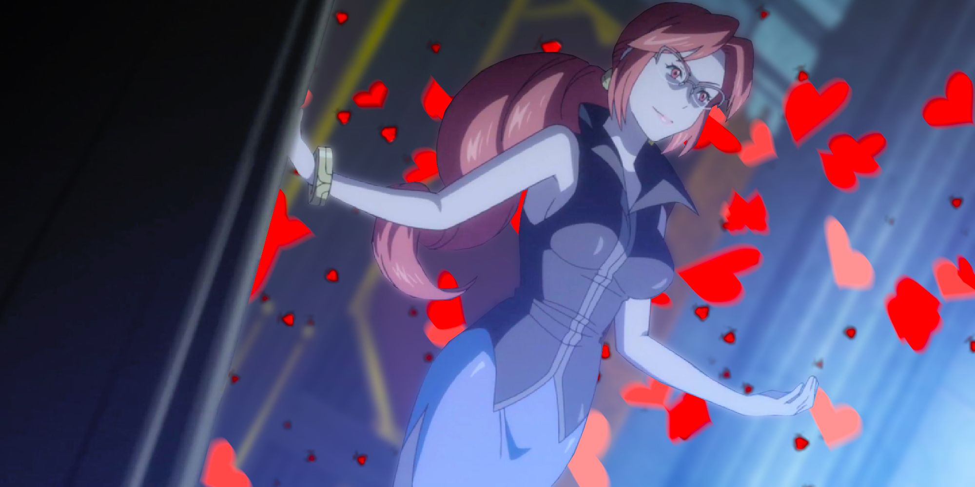 Lorelei from Pokemon surrounded by love hearts