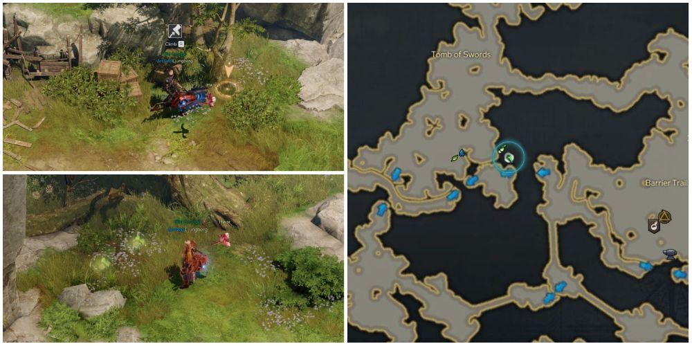Lost Ark 4th and 5th mokoko seed locations in Fesnar Highland