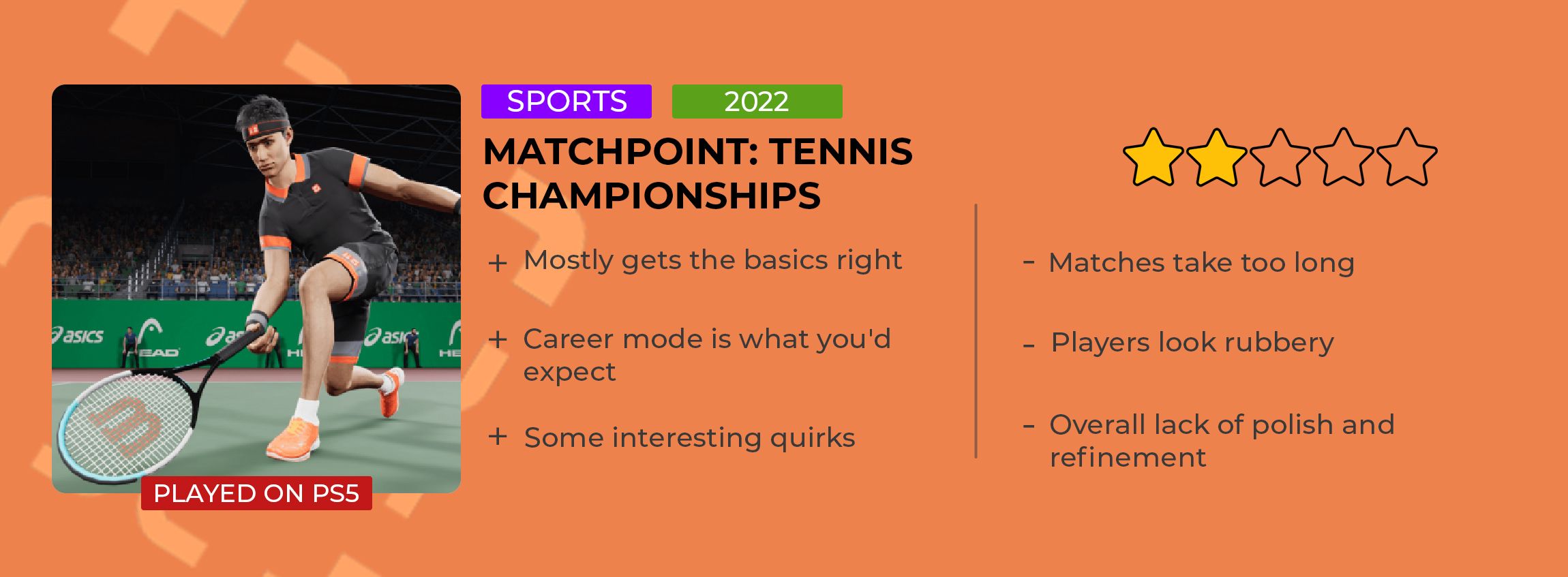 Matchpoint: Tennis Championships Review - IGN