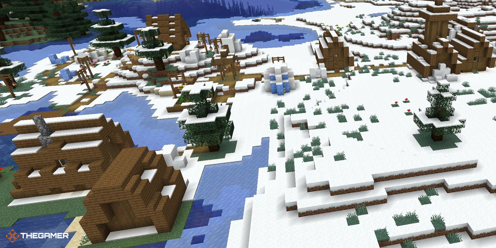 Minecraft - Village in a snowy biome