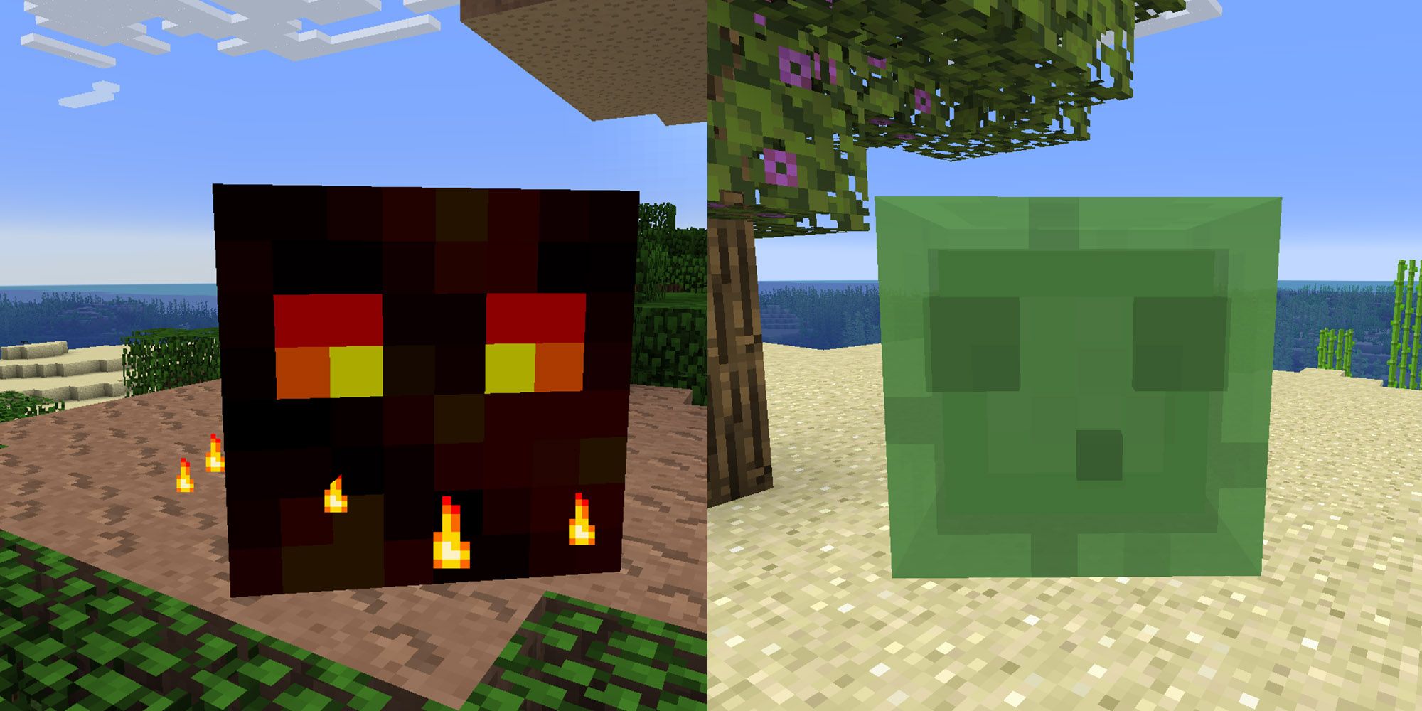 Minecraft Magma Cubes and Slimes are 2.08 Blocks Tall