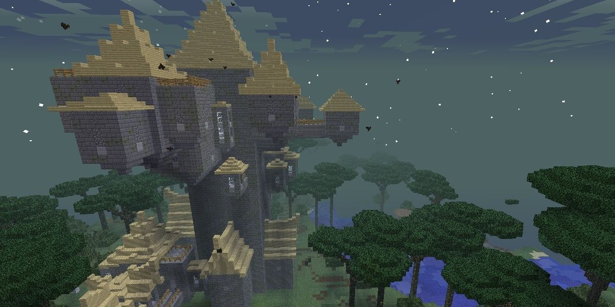 MMinecraft Twilight Forest Dimension Mod Castle Boss Tower
