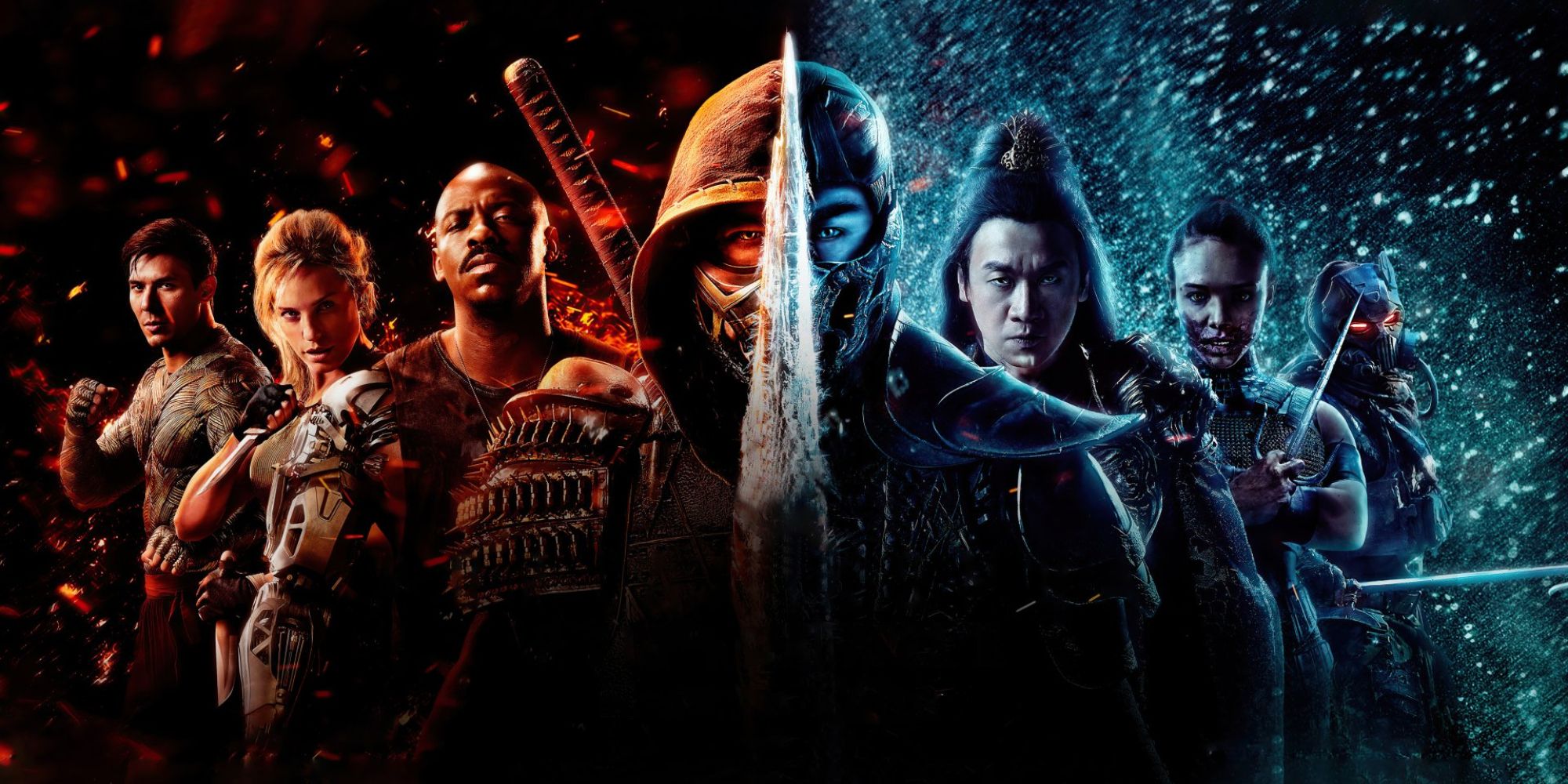Several characters from Mortal Kombat