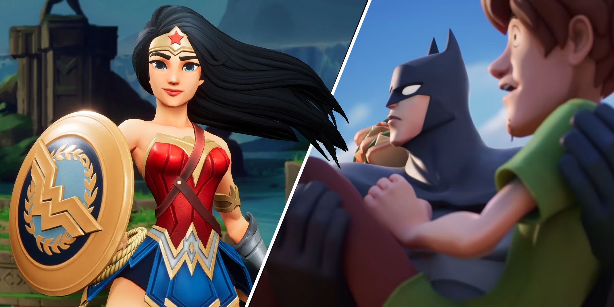 Multiversus, Wonder Woman, Batman, And Shaggy