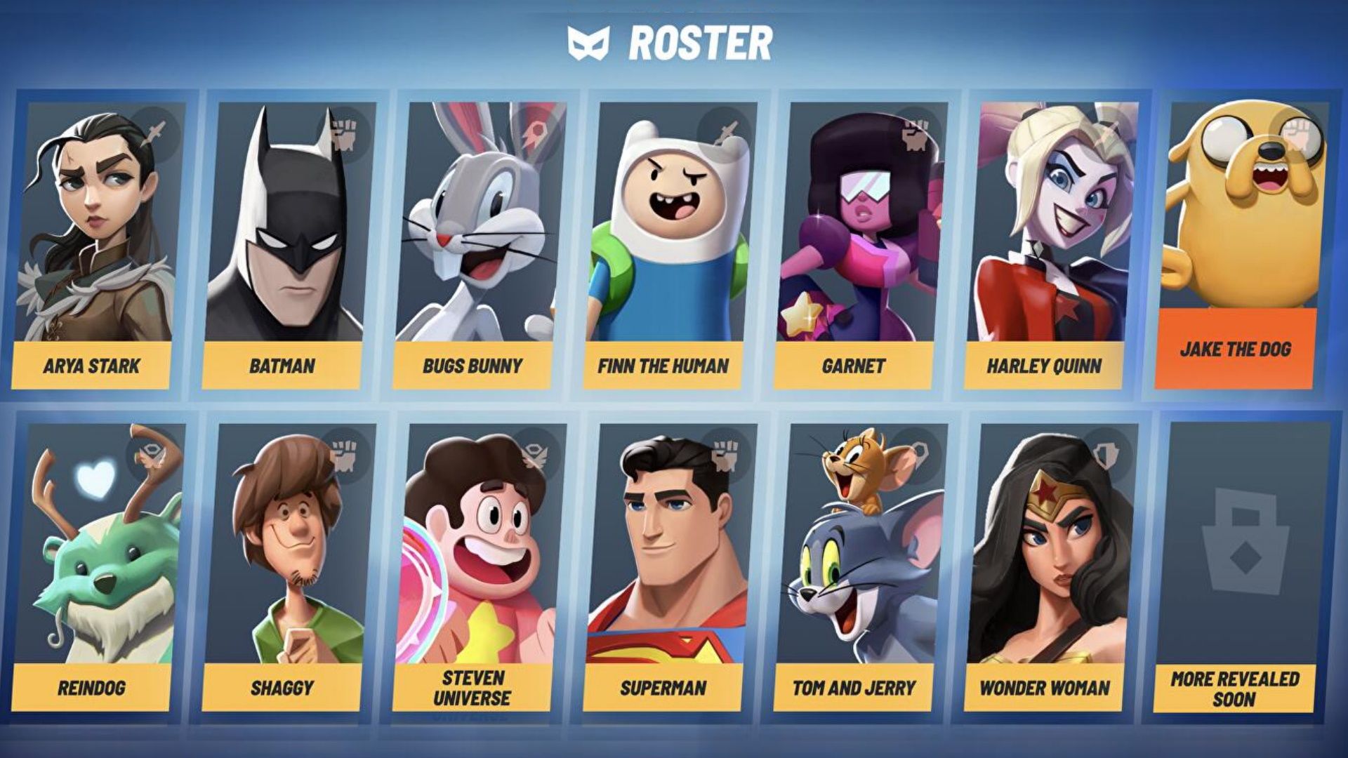 Multiversus, Roster Page
