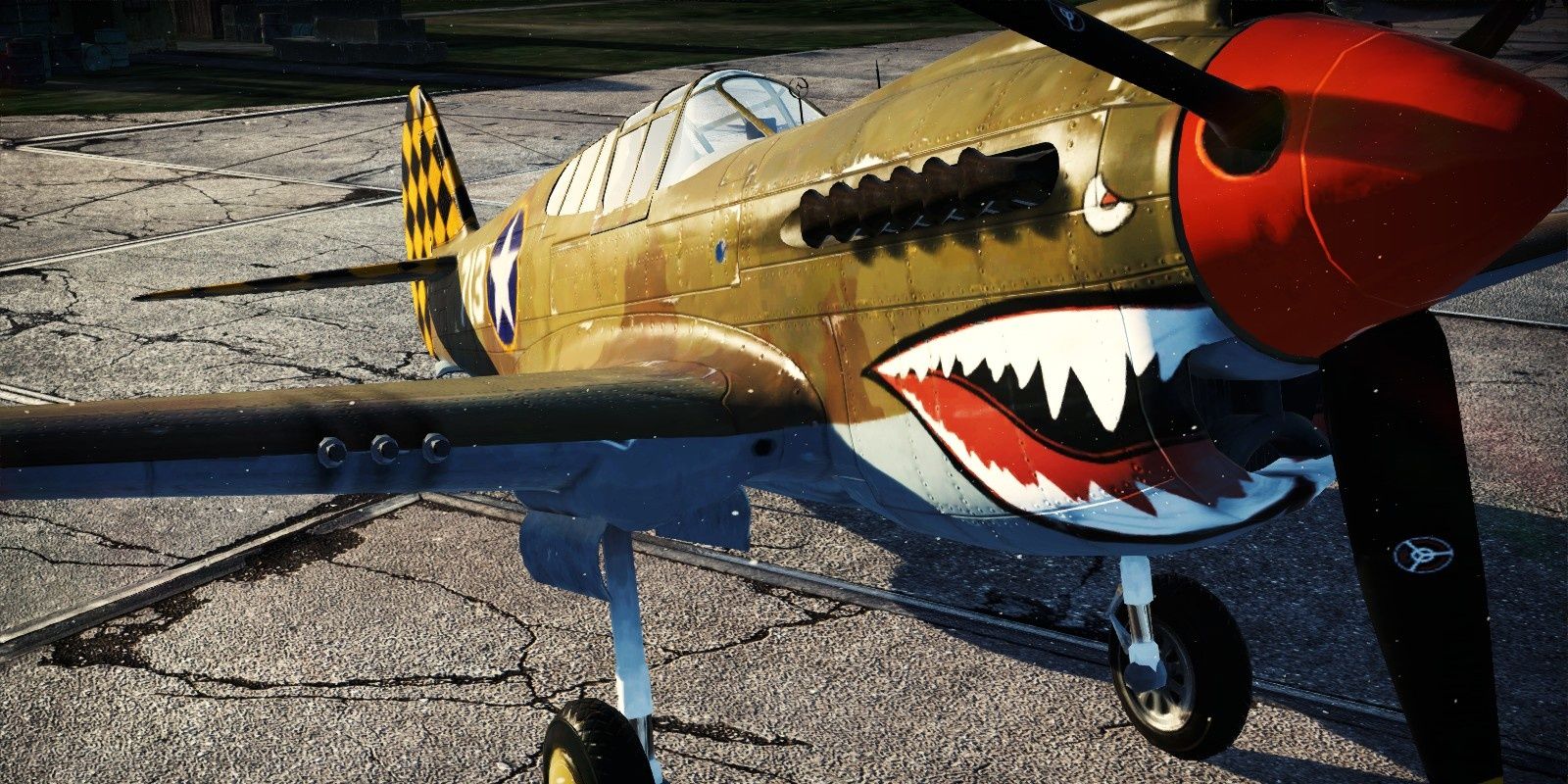 P-40E Checker-Tail Tigershark mod for War Thunder
