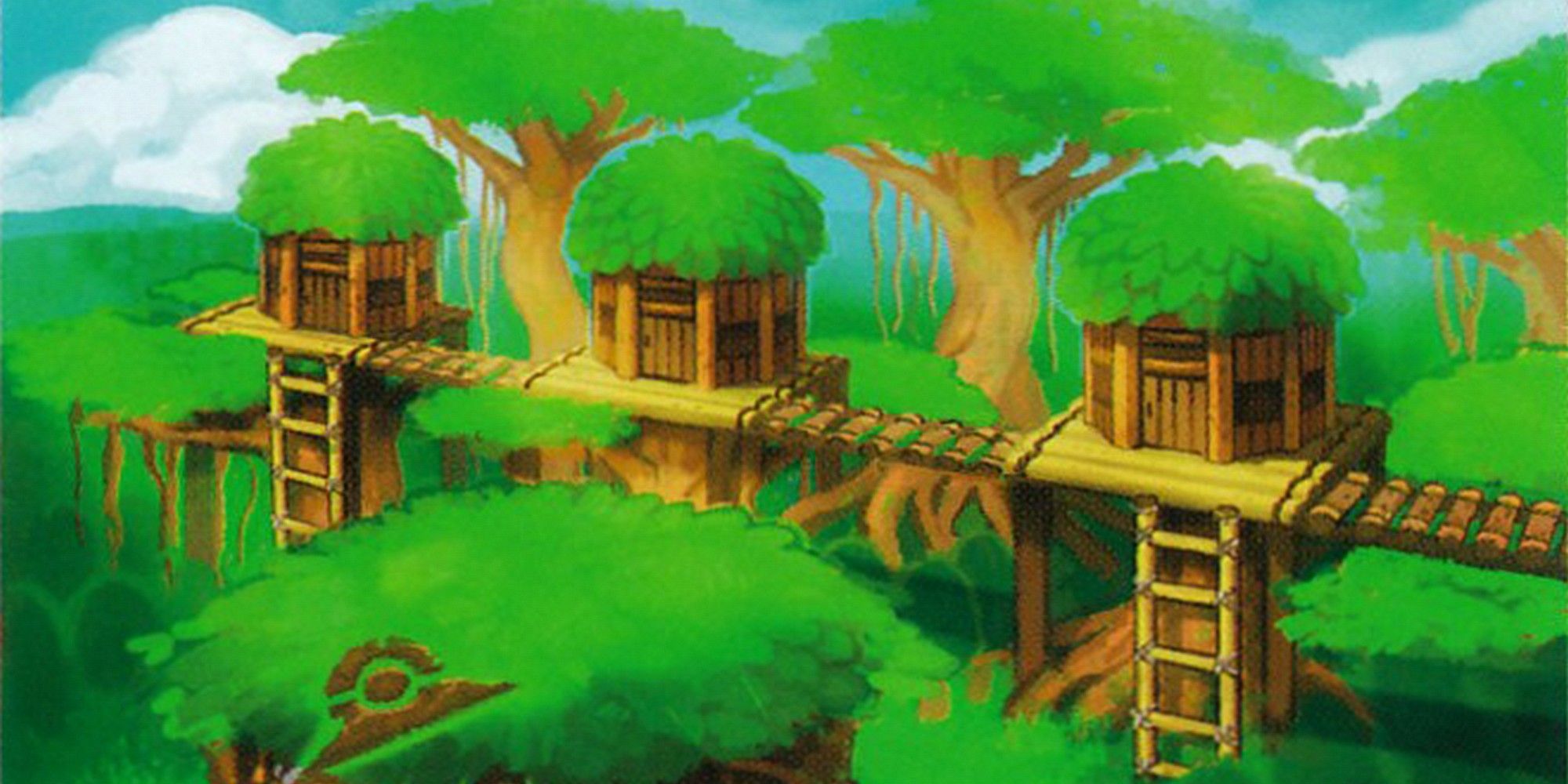Pokemon Fortree City Rope Bridges Tree Houses