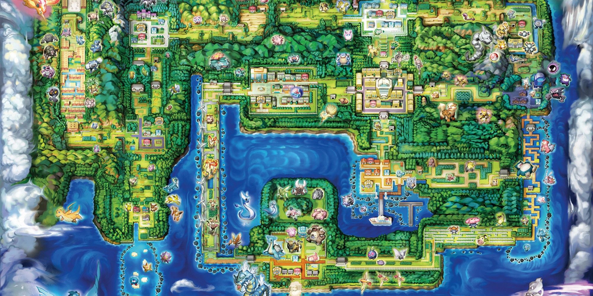 Pokemon Kanto Feature Map