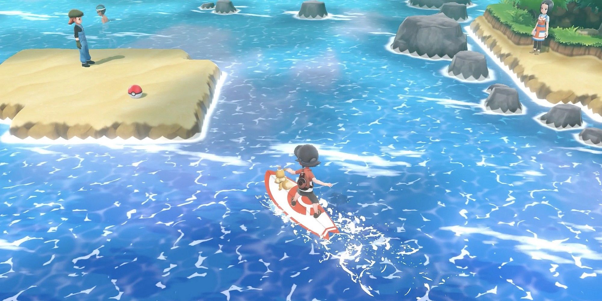 Pokemon Kanto Route 20 Water Surfing