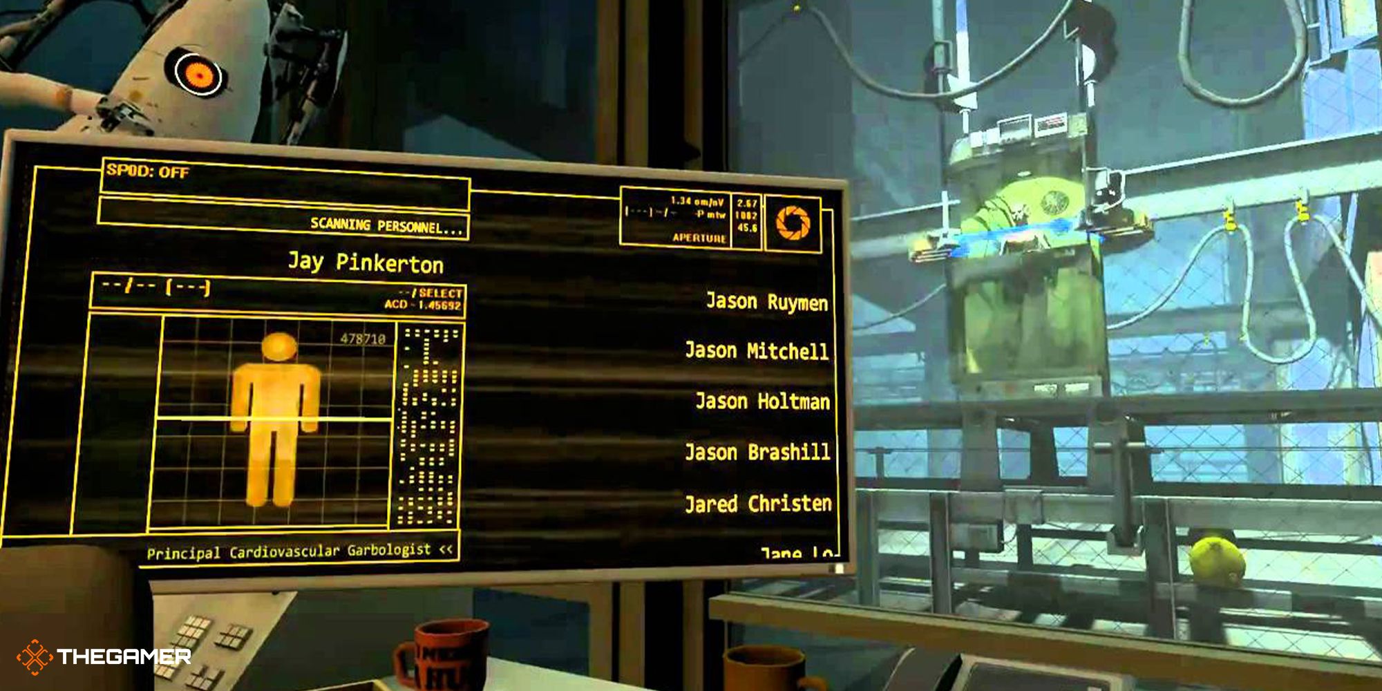 Portal 2 - Co-op ending credits scene with cryogeni subjects