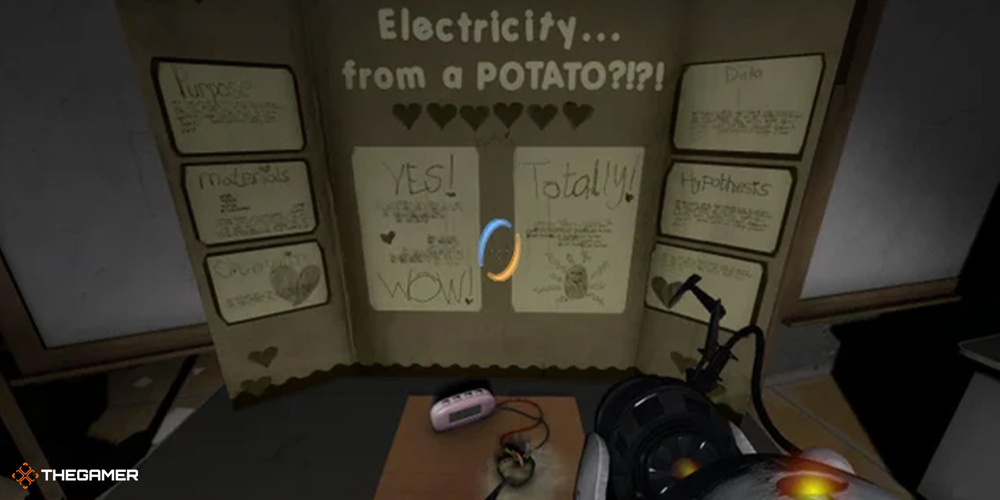 Portal 2 - Potato battery experiment from Bring Your Daughter To Work Day