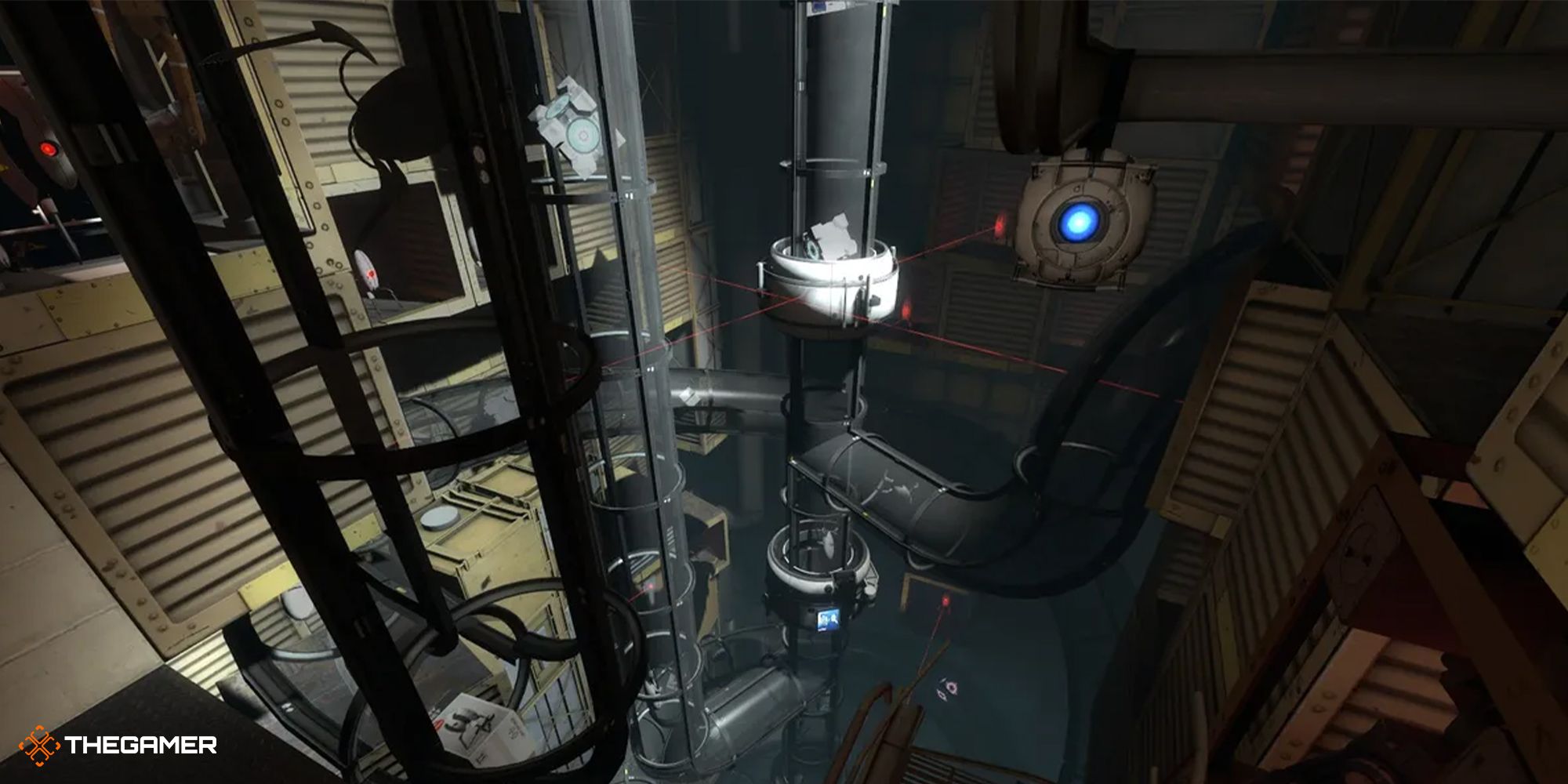 Portal 2 - Wheatley next to tubes