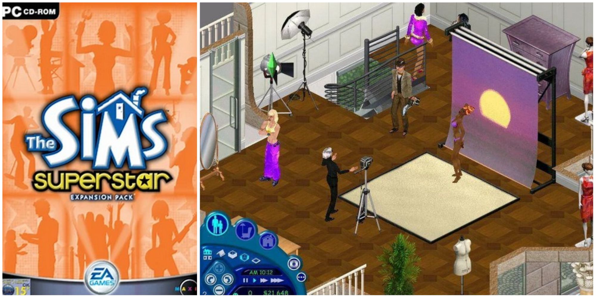 Sims 1 Superstar Celebrity Expansion Pack Hollywood Downtown Studio Town