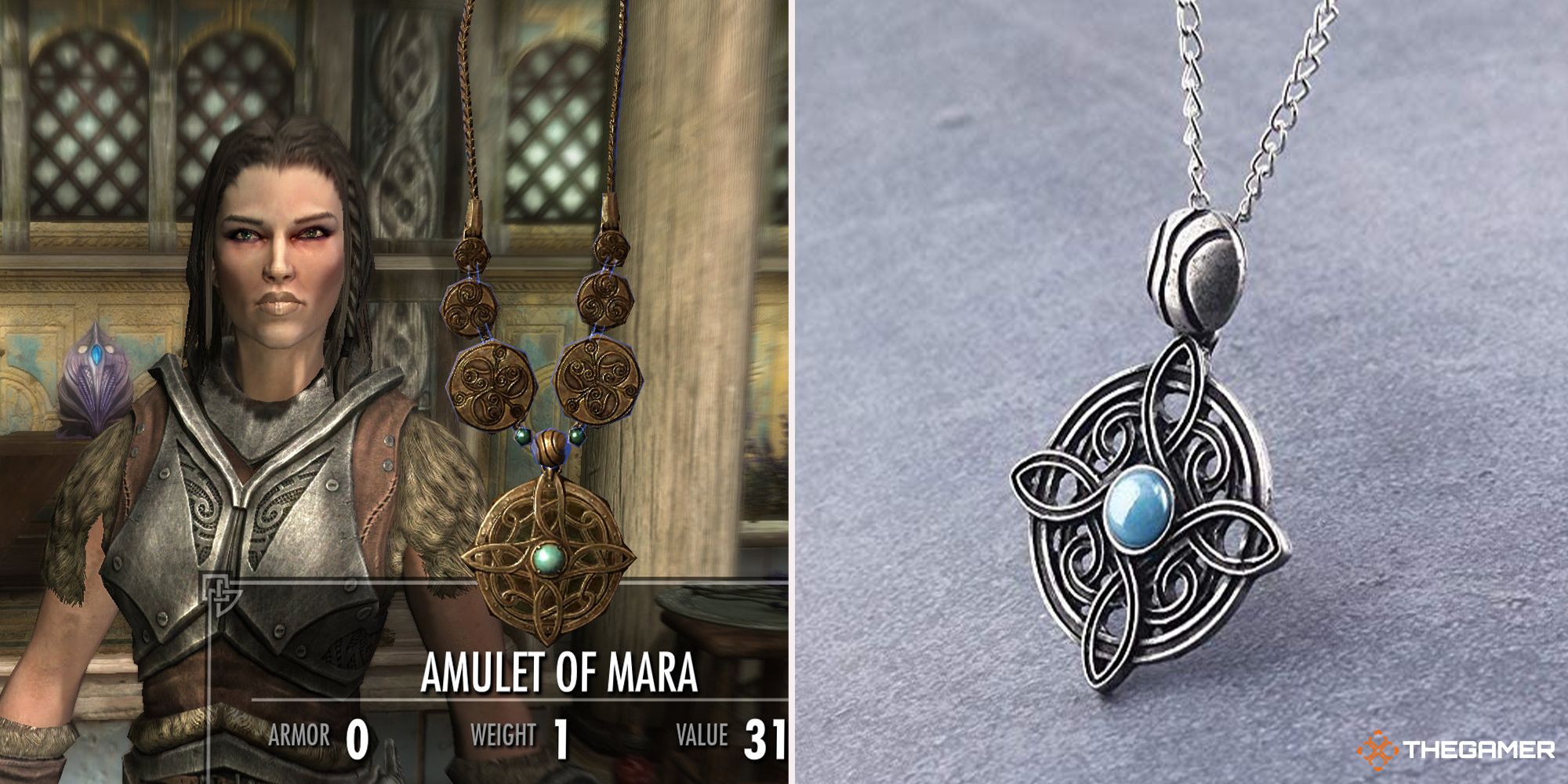 7 Nerdtastic Accessories To Complement Your Outfit   Skyrim Amulet Of Mara In Real Life And In Game 