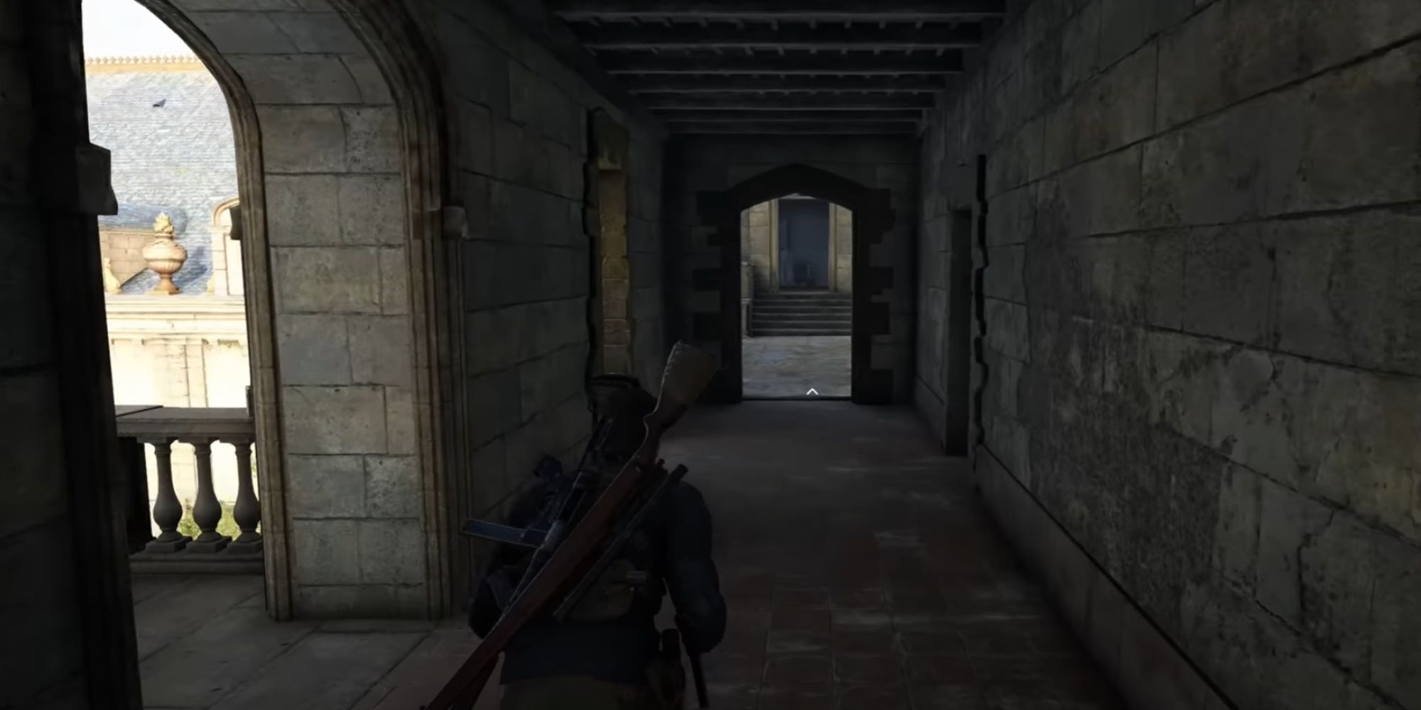 Sniper Elite 5 Hallway Inside The Mansion