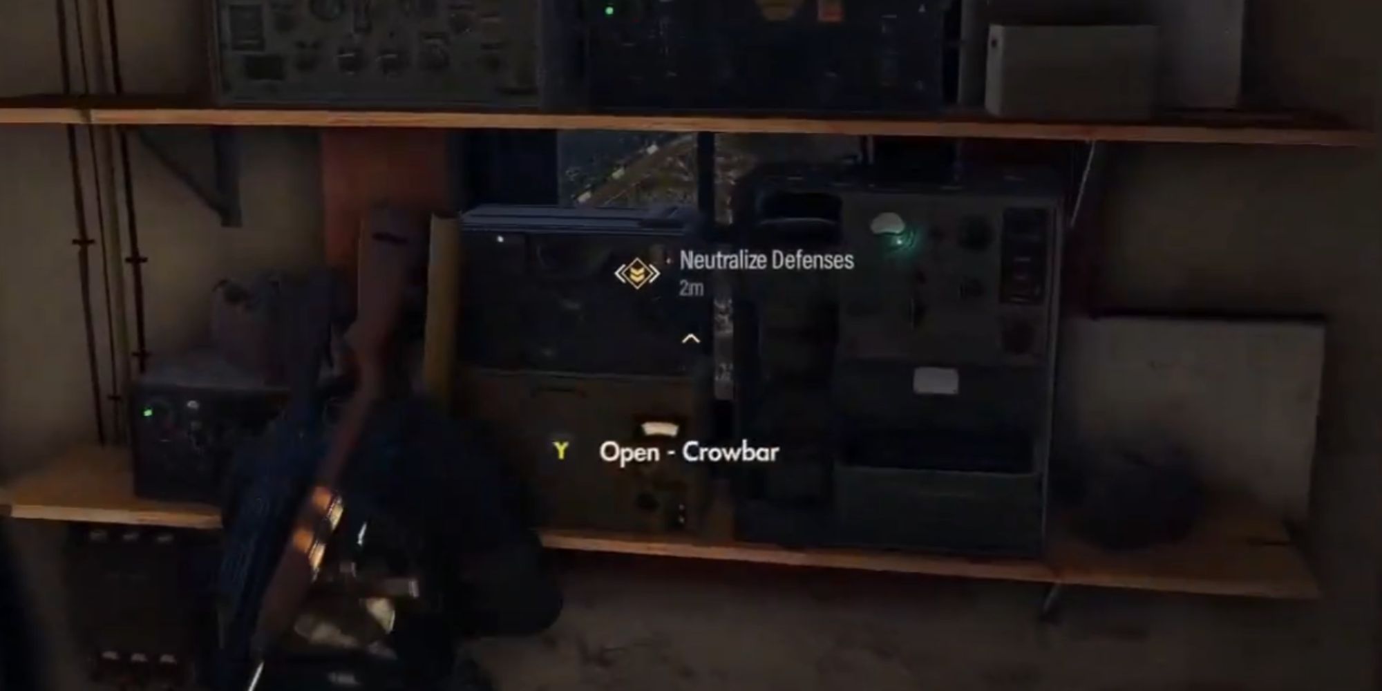 Sniper Elite 5 Radio Being Broken With A Crowbar
