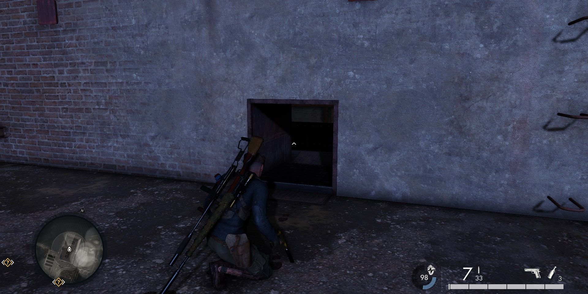 Sniper Elite 5 hidden area War Factory showing the air duct leading to the hidden area