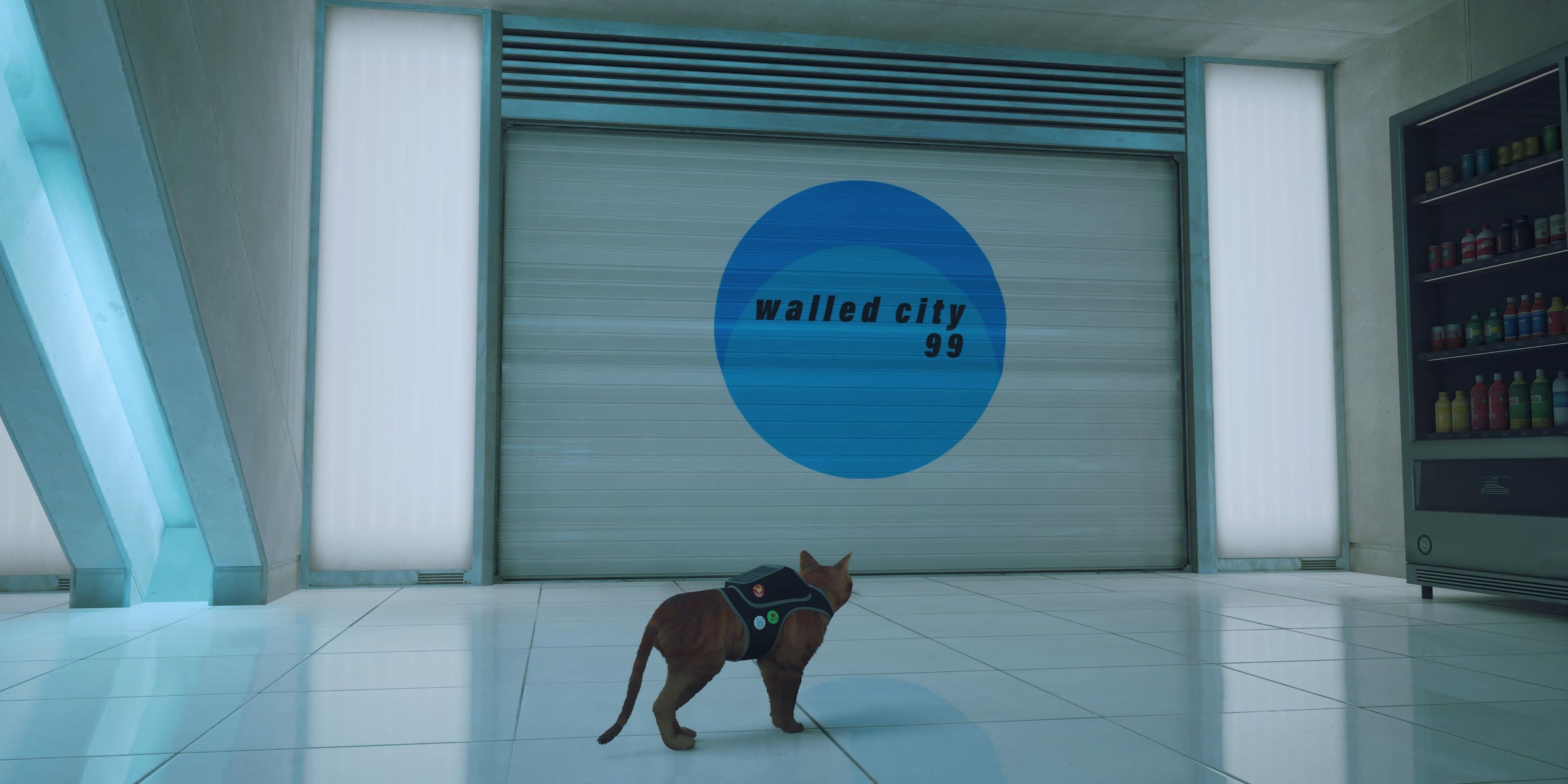 Stray cat reaches Control Room and it says Walled City 99