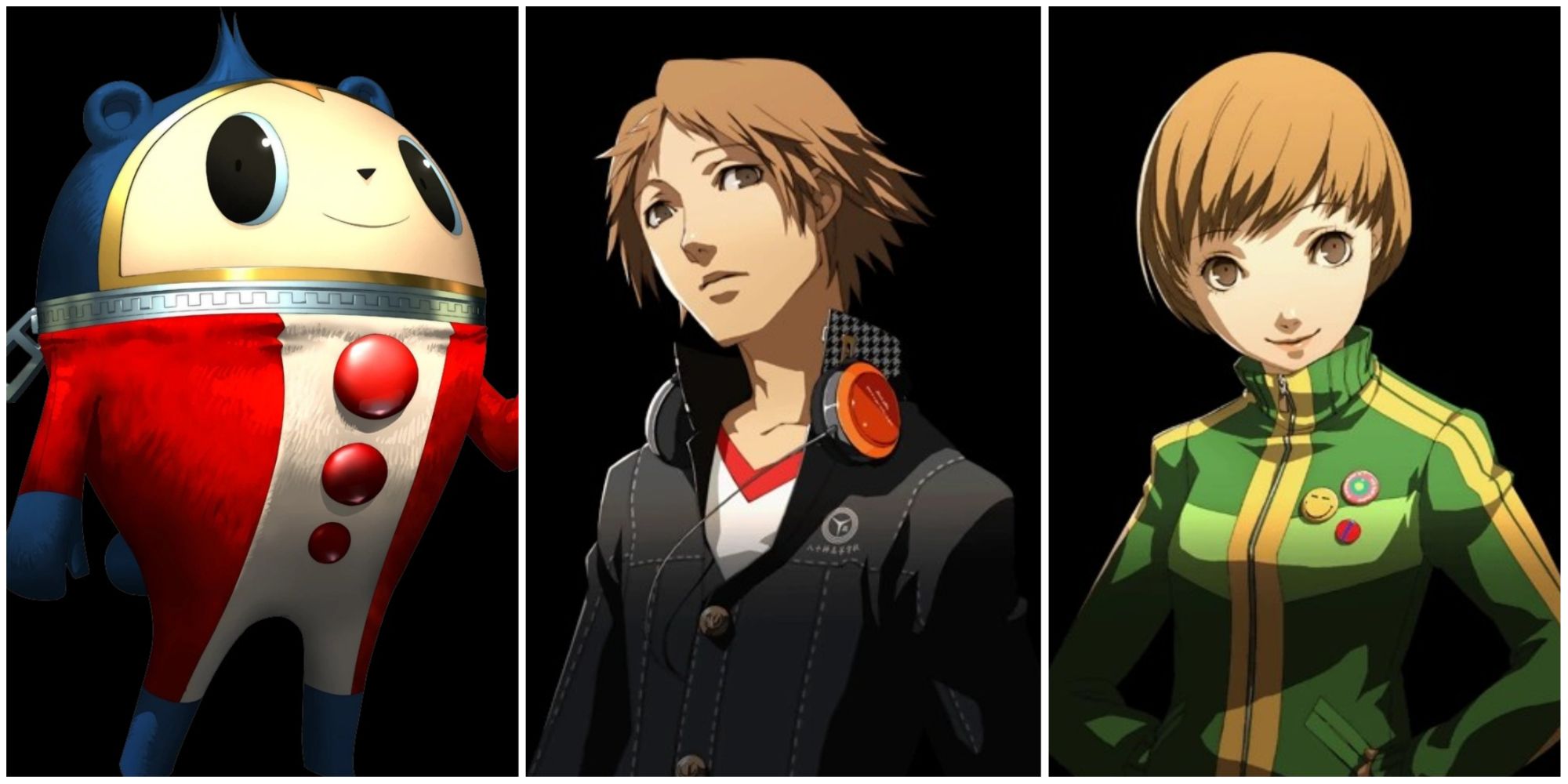 Teddie, Yosuke, and Chie from Persona 4