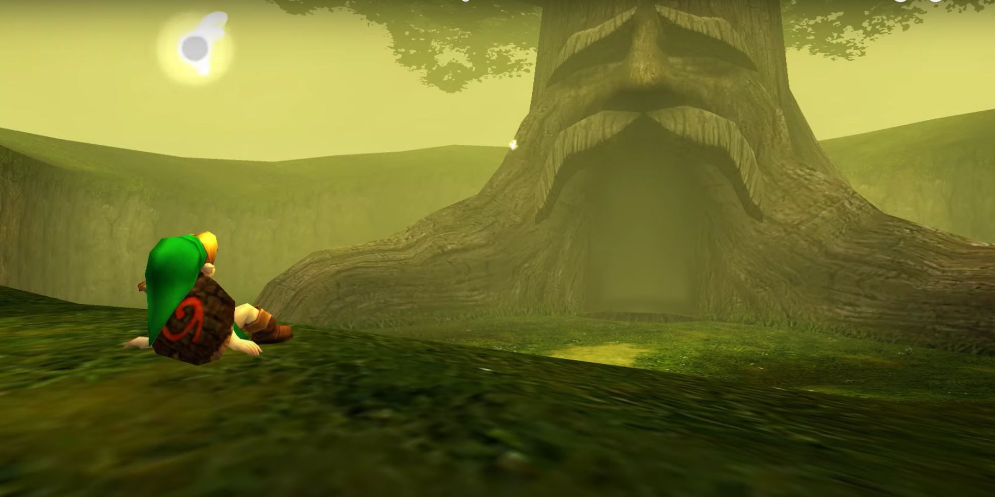 The Legend of Zelda: Ocarina of Time | Link Sitting In Front of Great Deku Tree