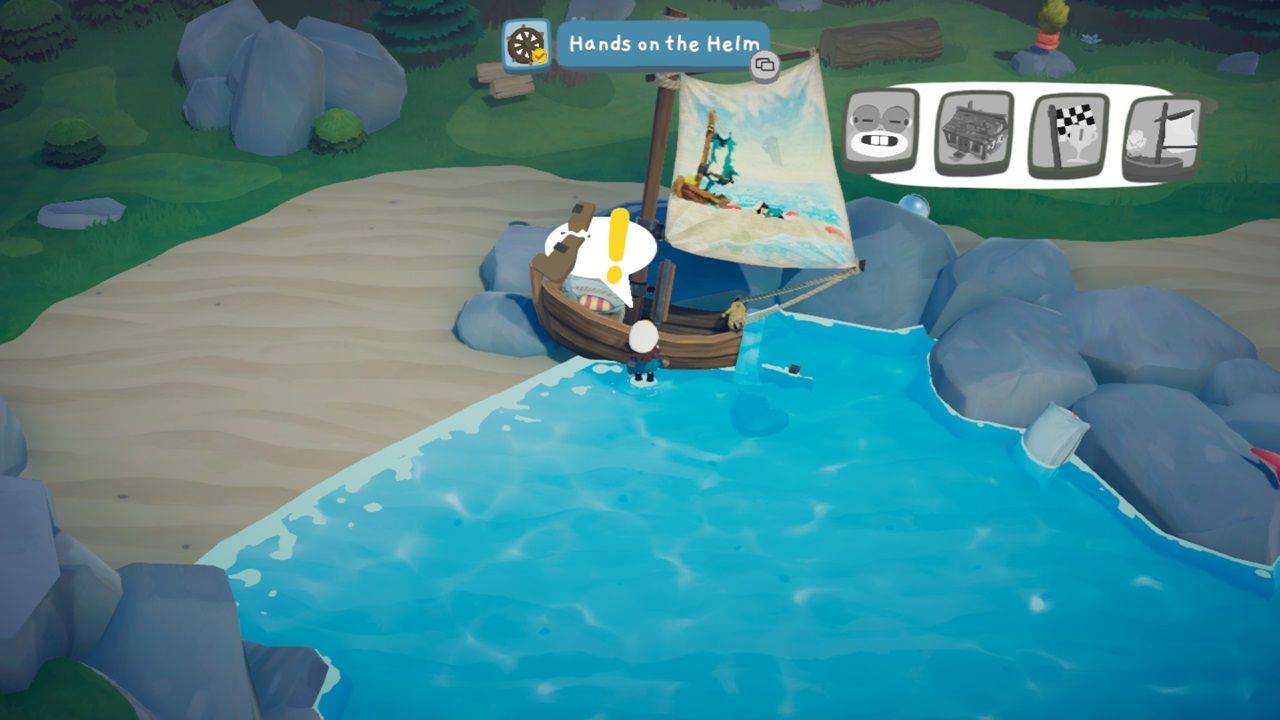 Time on Frog Island player accidentally breaking the rudder