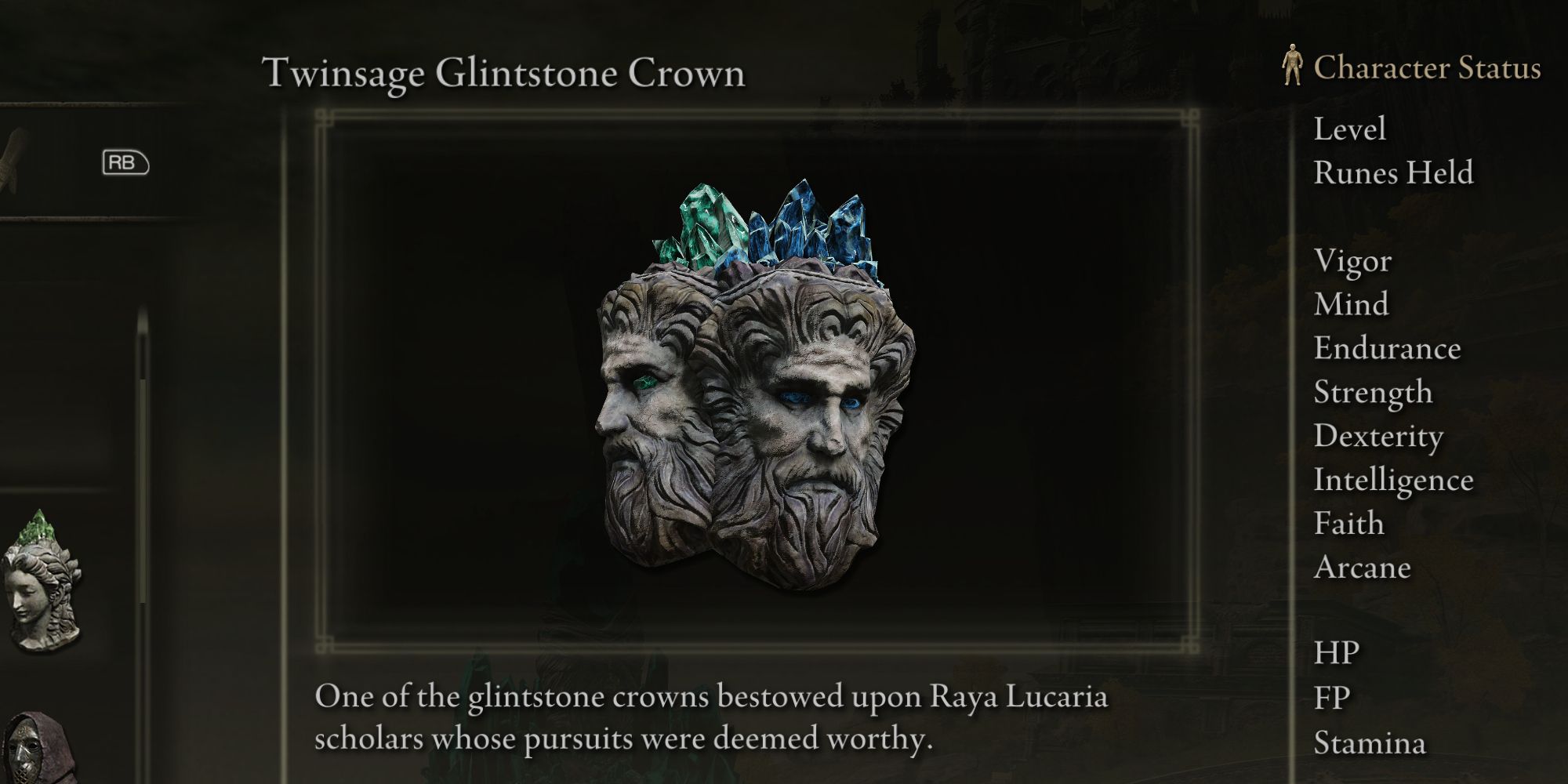 Twinsage Glintstone Crown Elden Ring