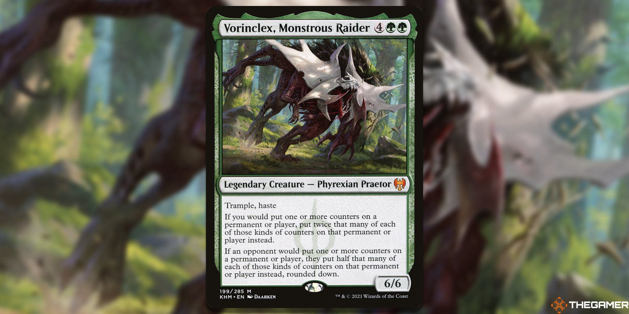 Vorinclex, Monstrous Raider card and blur