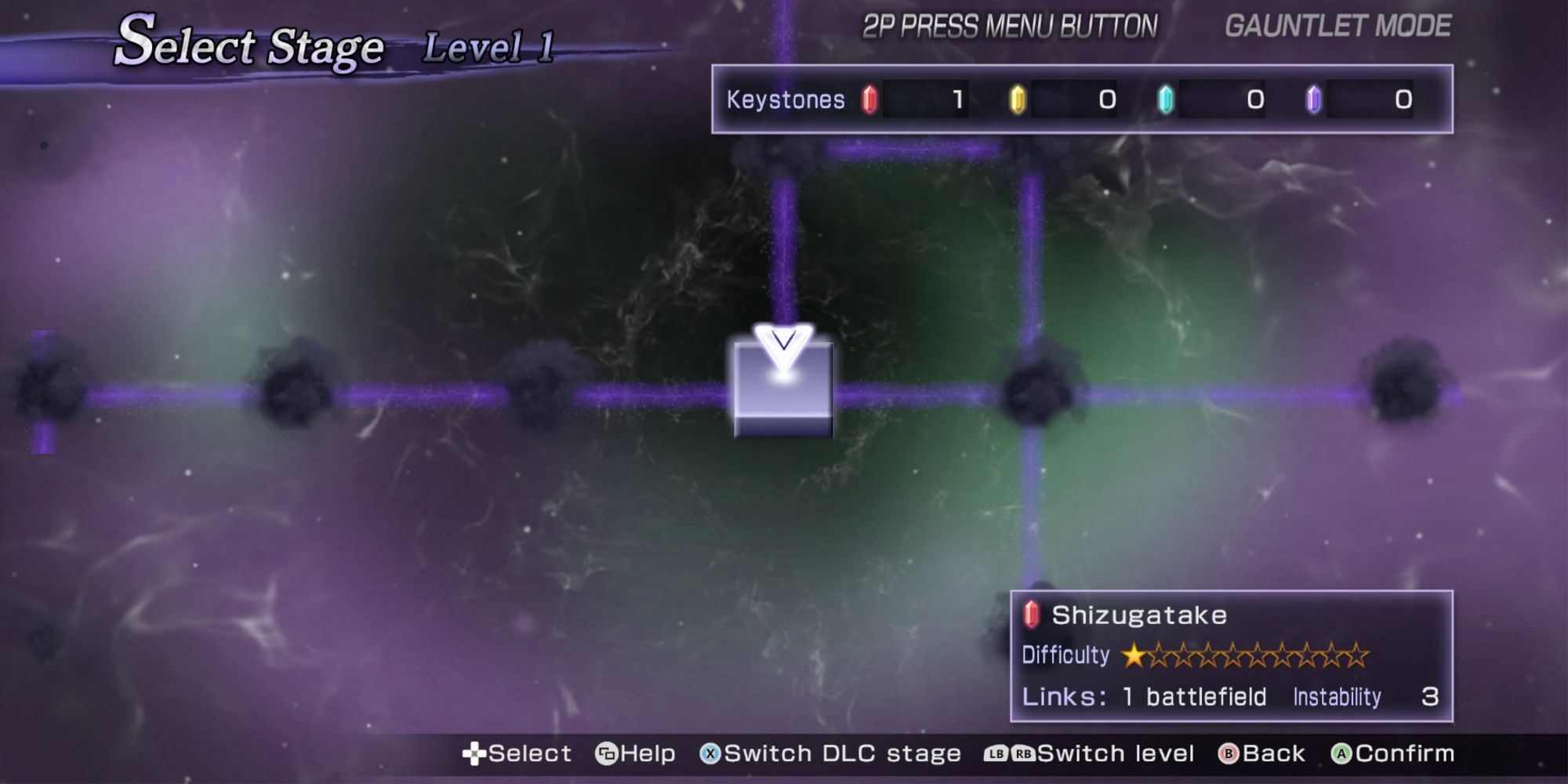 Warriors Orochi 3 Ultimate Gauntlet Mode Map