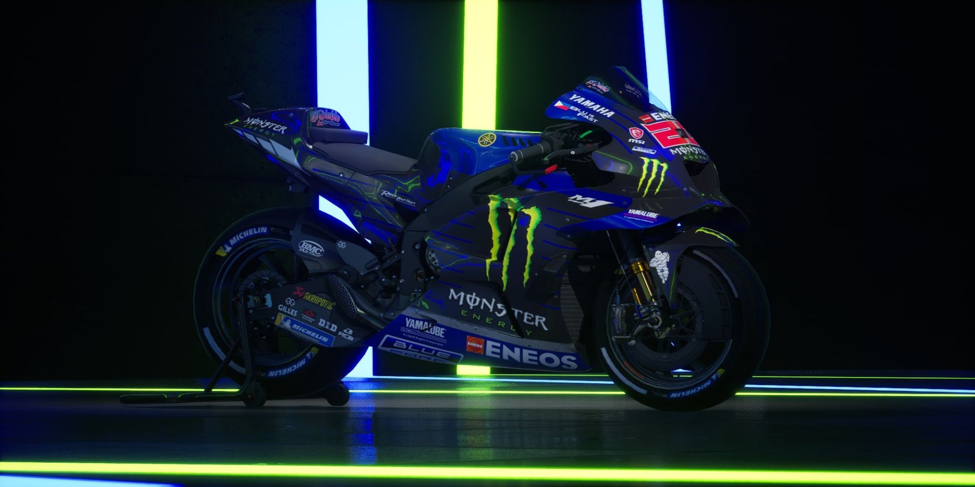 MotoGP22 Monster energy branded Moto3 bike