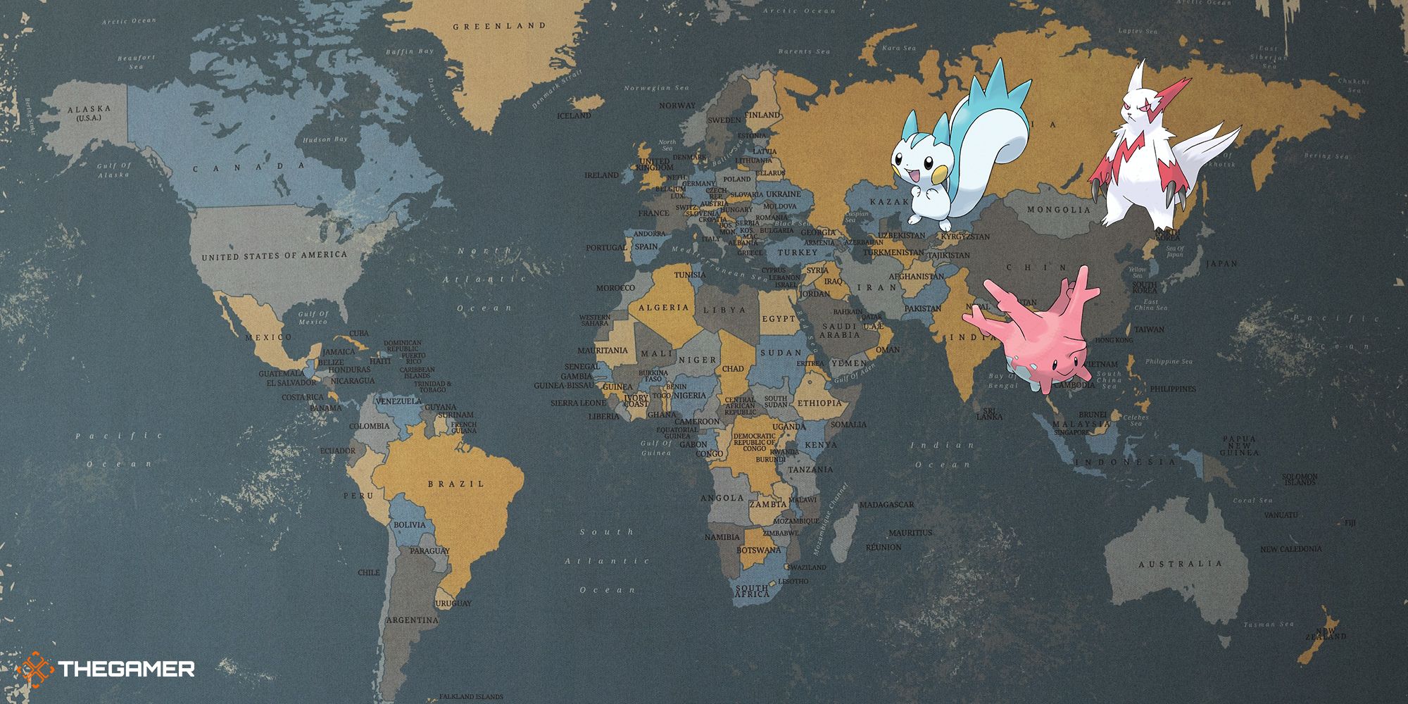 World Map With Pokemon On It 2