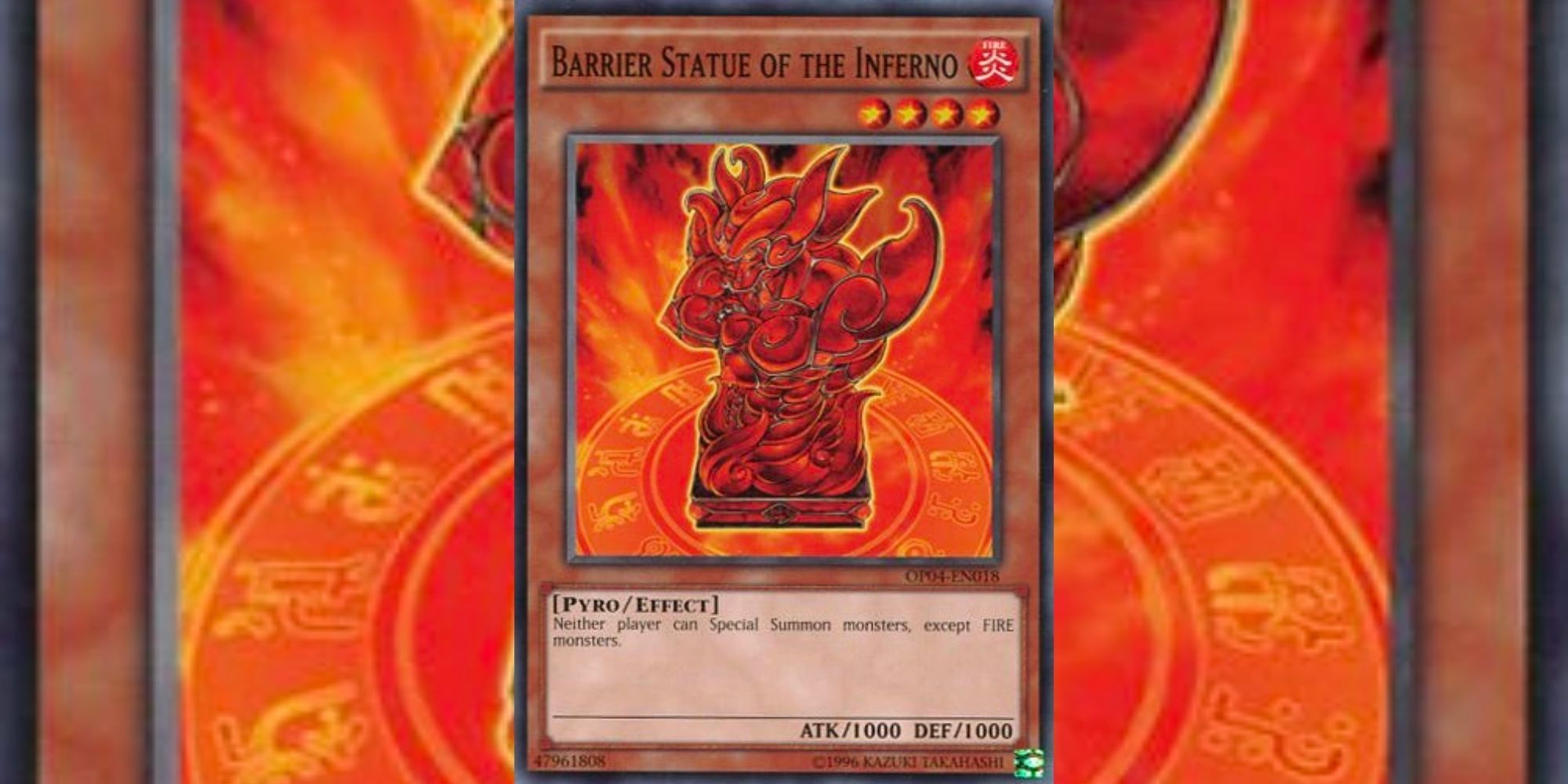 Barrier Statue of the Inferno card in Yu-Gi-Oh!