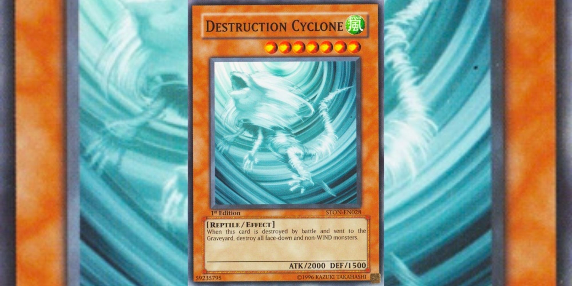 Destruction Cyclone card in Yu-Gi-Oh!