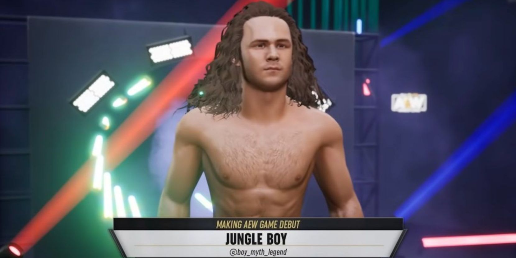 aew fight forever jungle boy intro card