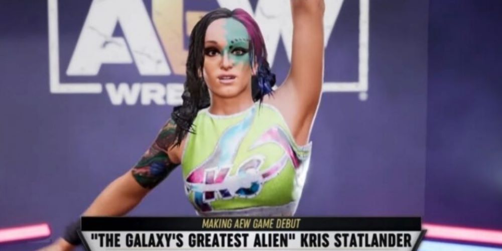 aew fight forever kris statlander intro card