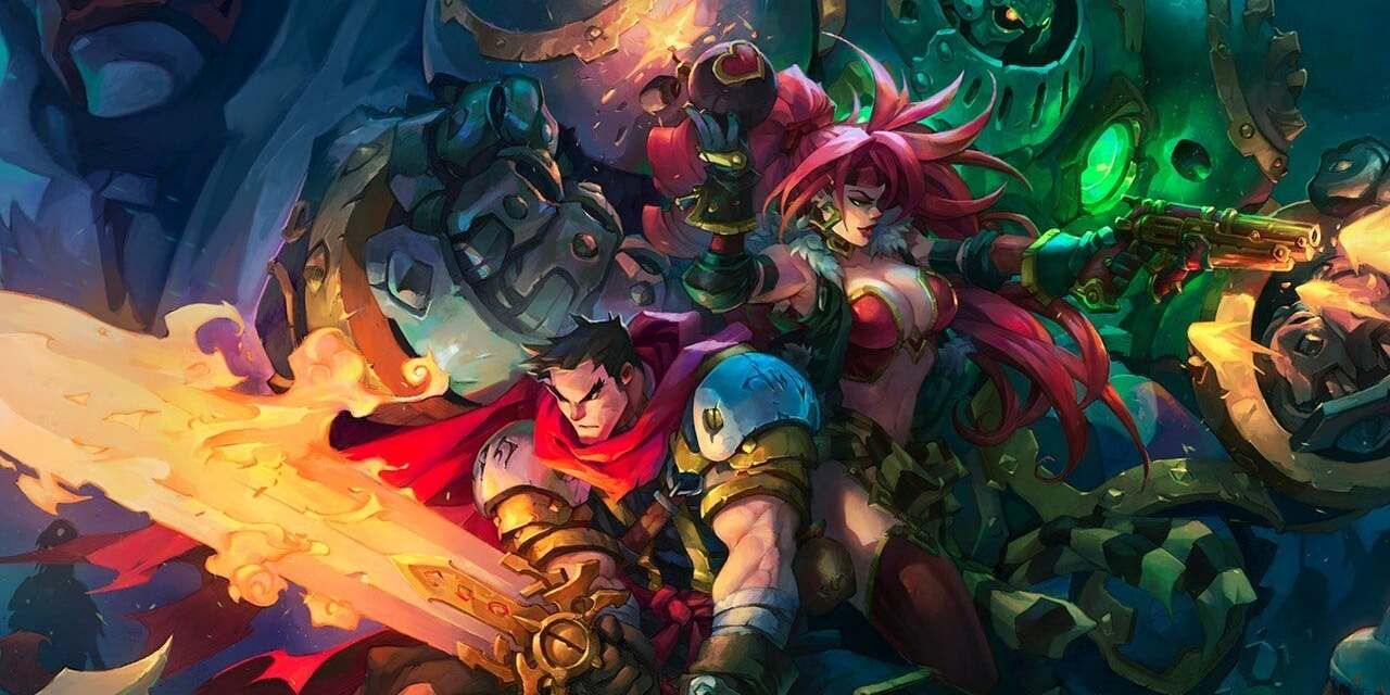 The main characters from Battle Chasers Nightwar