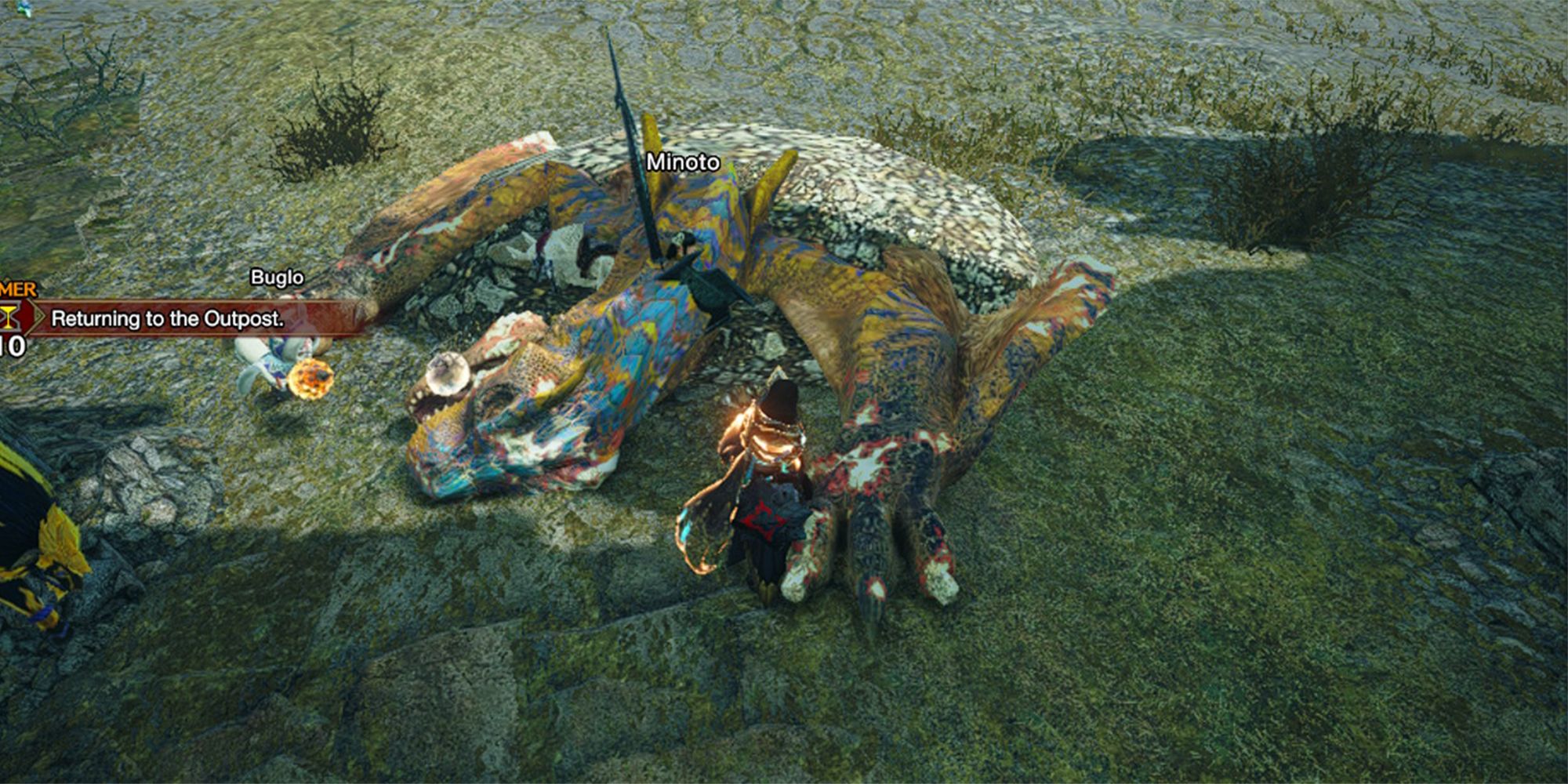 captured tigrex at end of quest