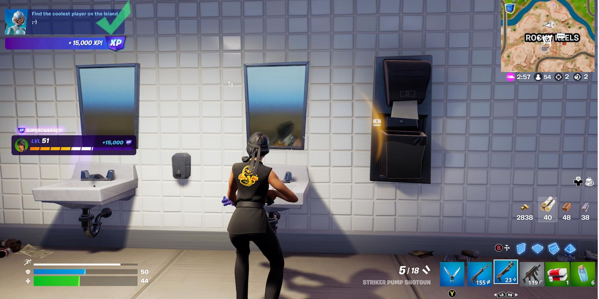 looking at the mirror fortnite