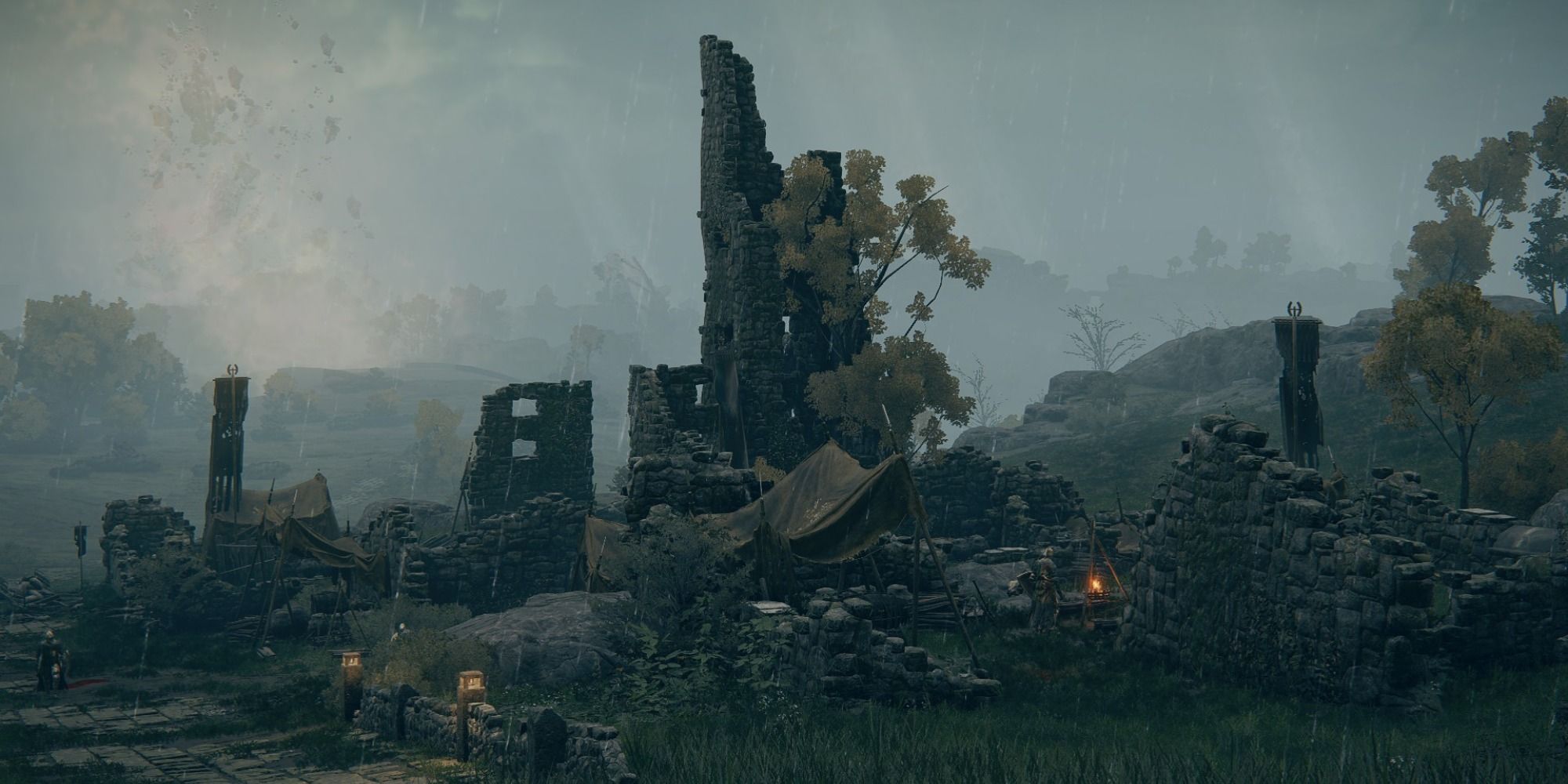 Screenshot of Elden Ring's Gatefront Ruins.