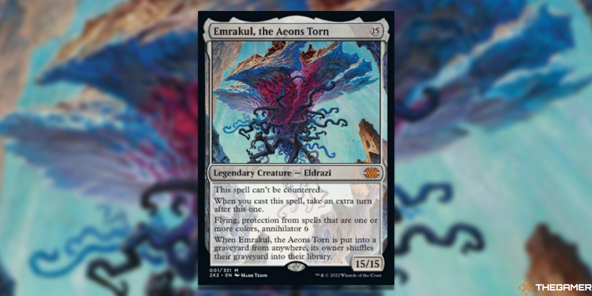 Magic: The Gathering Emrakul, the Aeons Torn full card with background