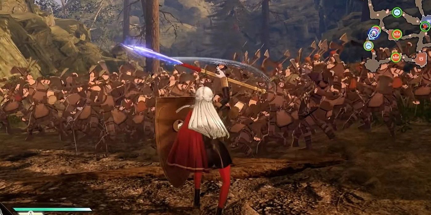 Fire Emblem Edelgard Fights A Crowd