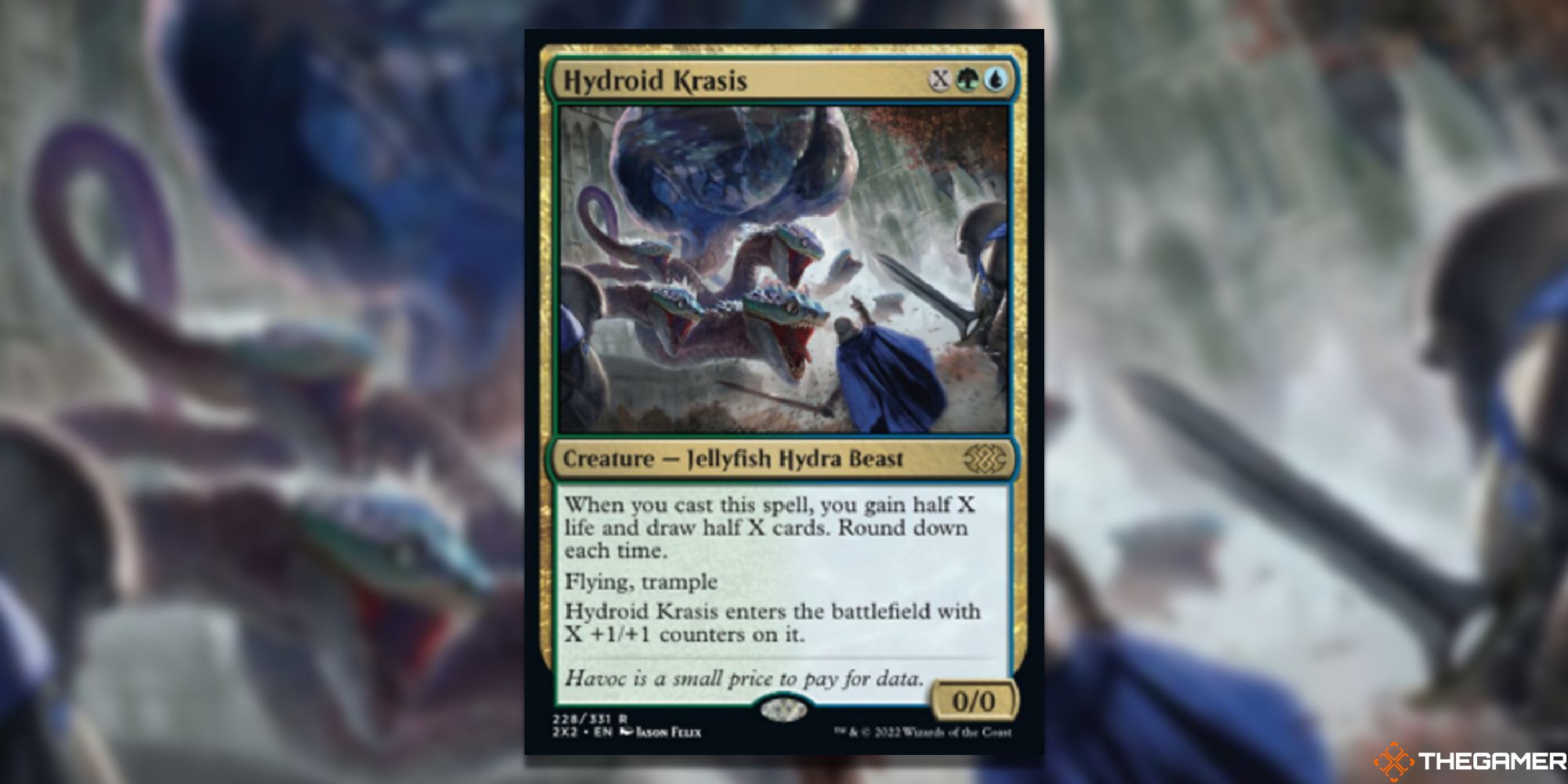 Magic: The Gathering Hydroid Krasis full card with background