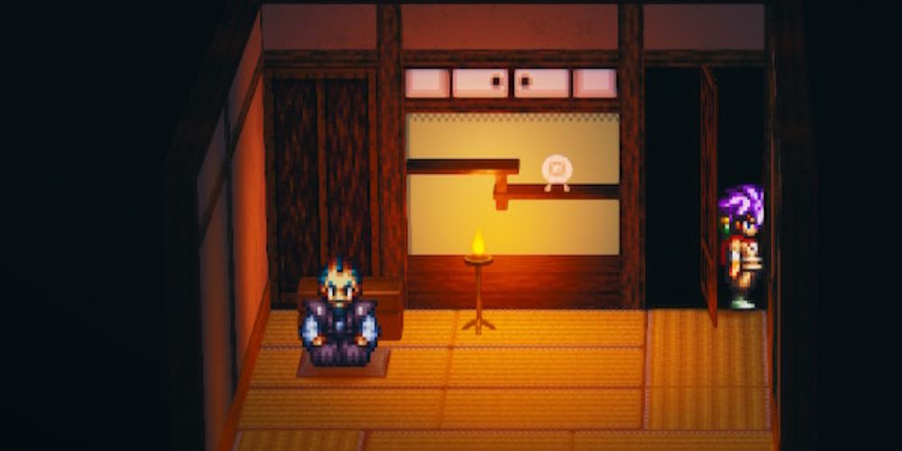 oboromaru uses a hidden door in live a live's twilight of edo japan chapter