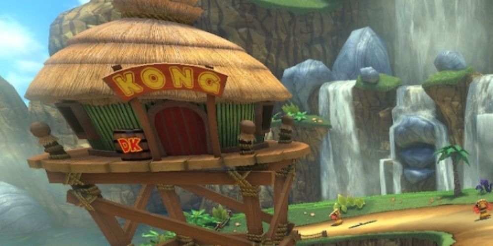 mario kart 8 dk jungle donkey kong treehouse