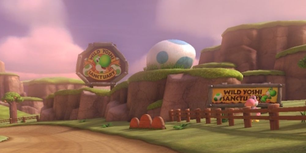 mario kart 8 yoshi valley eggs and sanctuary