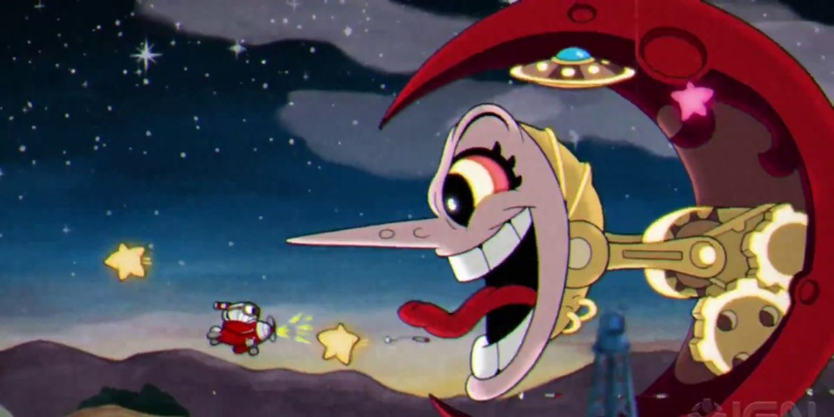 Hilde Berg fighting Cuphead