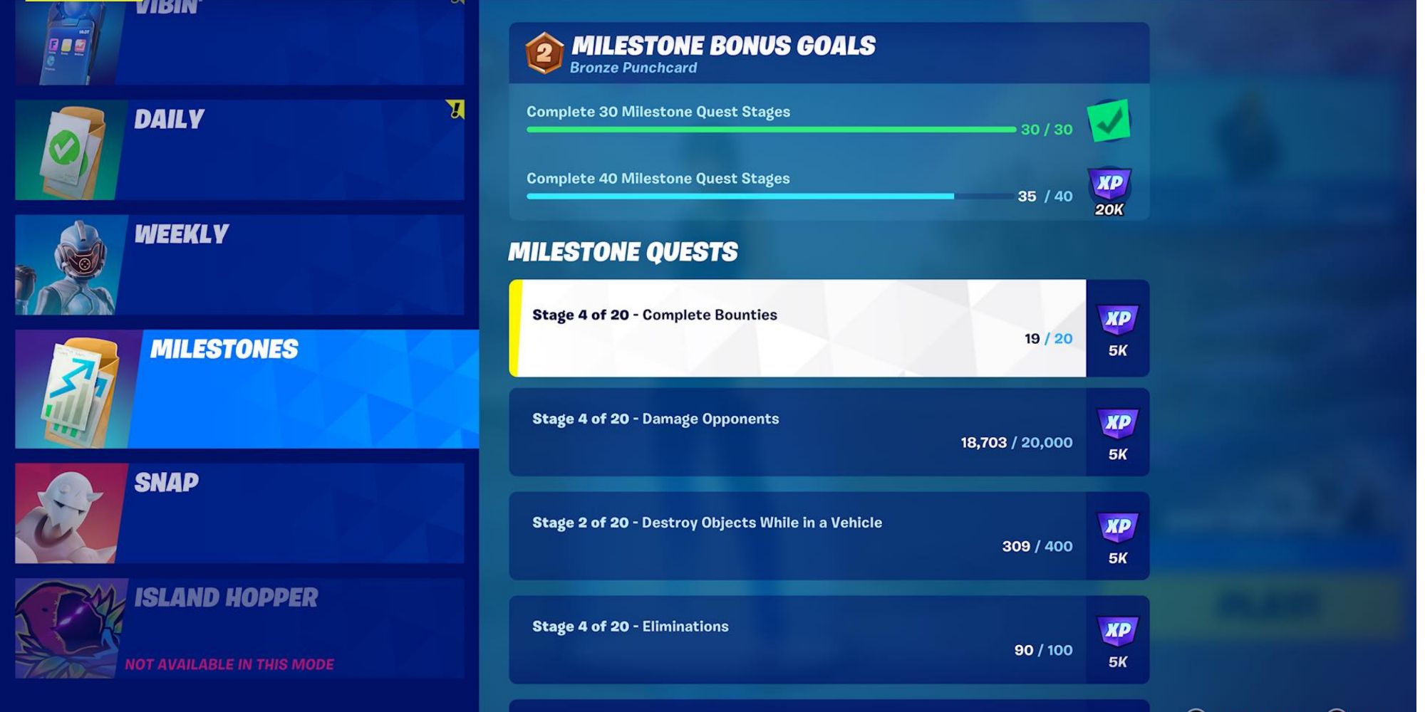 How To Complete Every Milestone Quest In Fortnite Chapter Three Season ...
